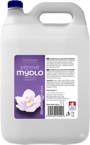 Mýdlo pěnové LAVON 5l bílé divoká orchidea